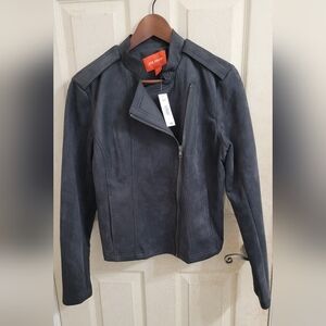 Joe Fresh Charcoal Leather Jacket